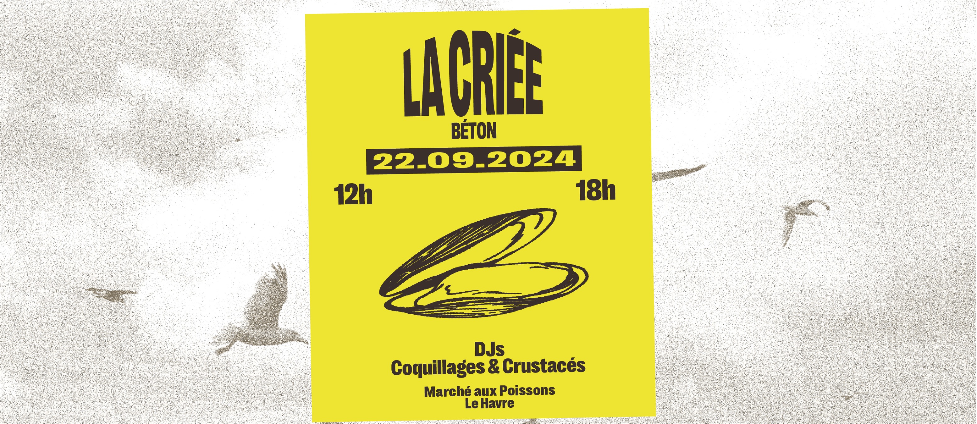 LA CRIÉE BÉTON : DJS COQUILLAGES & CRUSTACÉS 